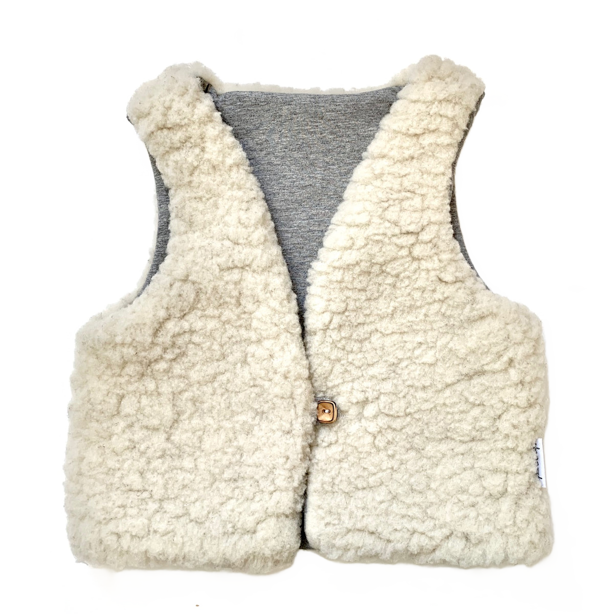 Gilet en laine des Pyrénées, AGATHE ET GEORGES, made in France et écoresponsable