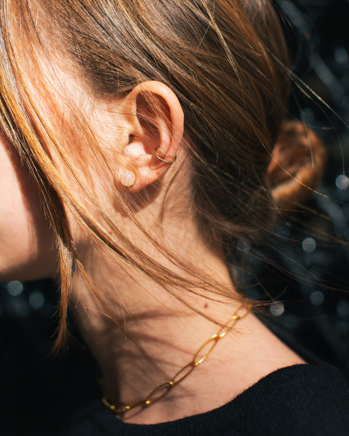 Boucles d'oreilles Eventail avec quartz rose MAHNY JEWELRY et bijou d'oreille Georges, fabriquées en France et écoresponsable HISTOIRES FRANCAISES