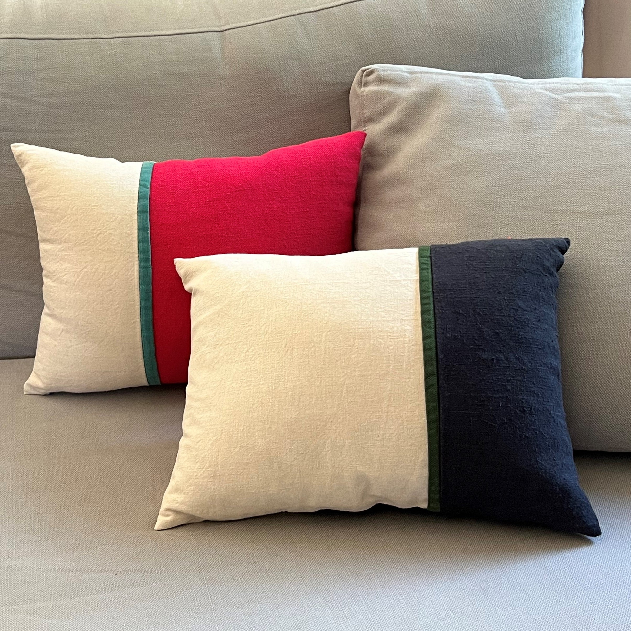 Coussins galons JOCELIN ET MARLAINE, made in France et écoresponsable