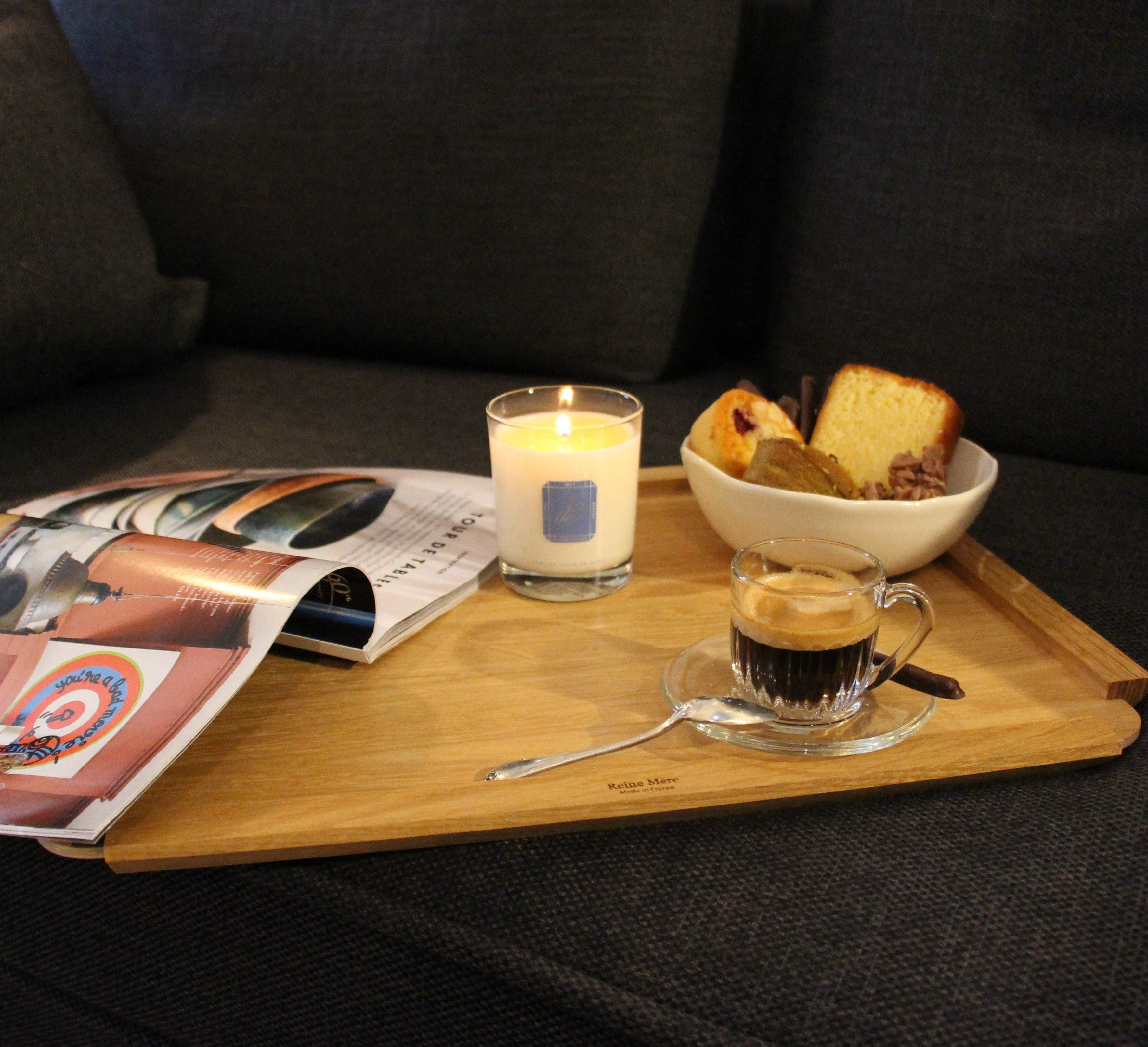 PLATEAU CORNICHE REINE MERE BOIS 100% français et écoresponsable.