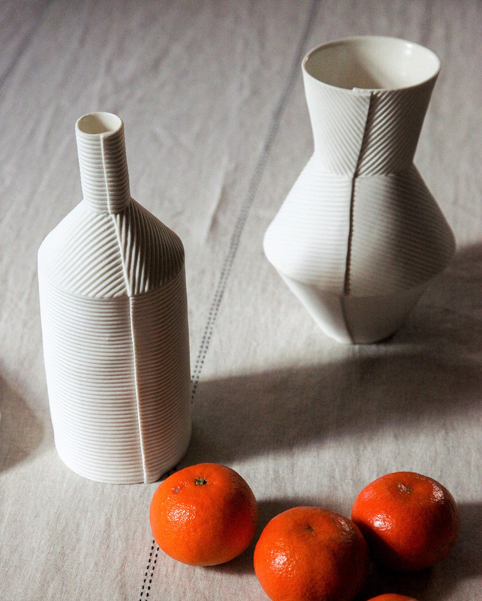 vase bouteille fanny laugier céramique 100% français et écoresponsable.