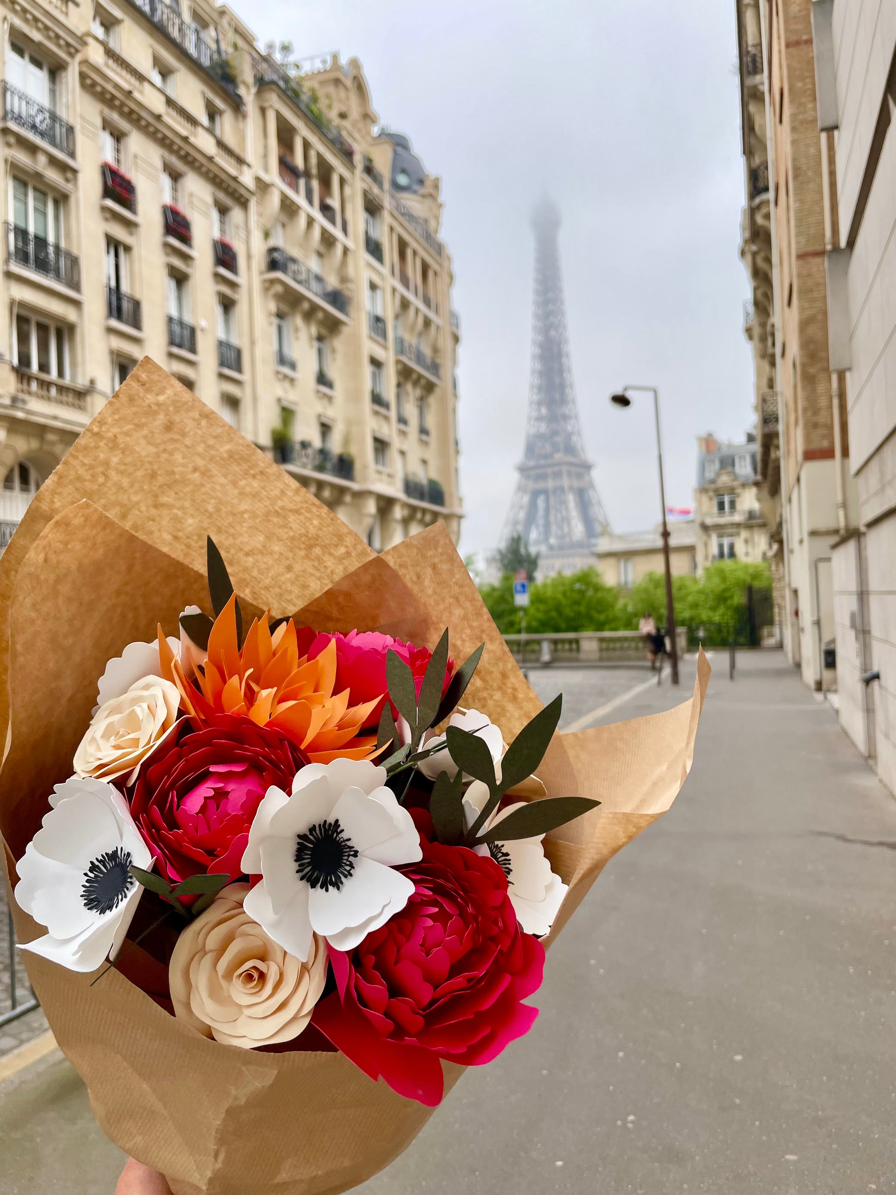 Bouquet Pivoines, MELINA VASSEREAU, made in France