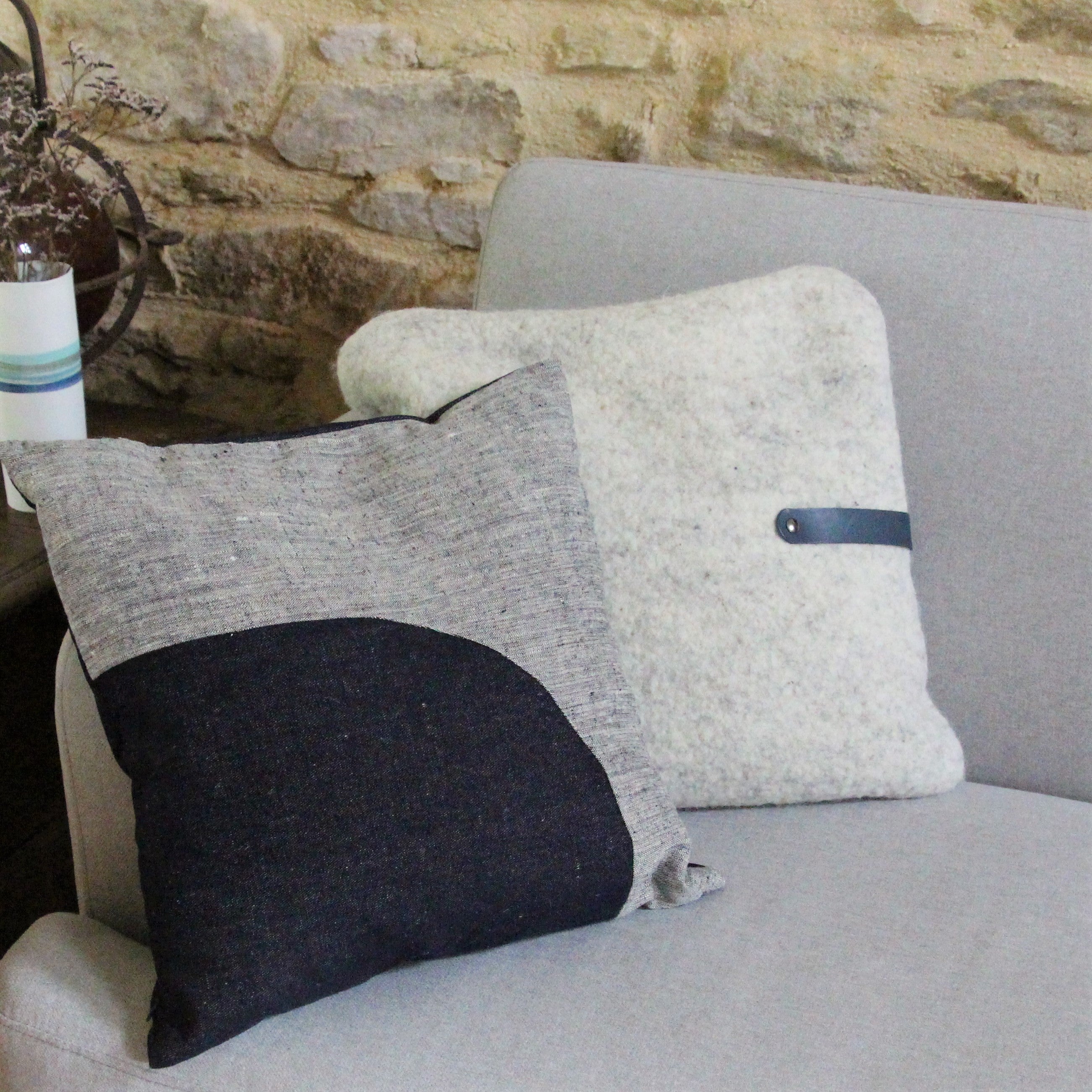 Coussin en chanvre, HELOISE LEVIEUX, made in France