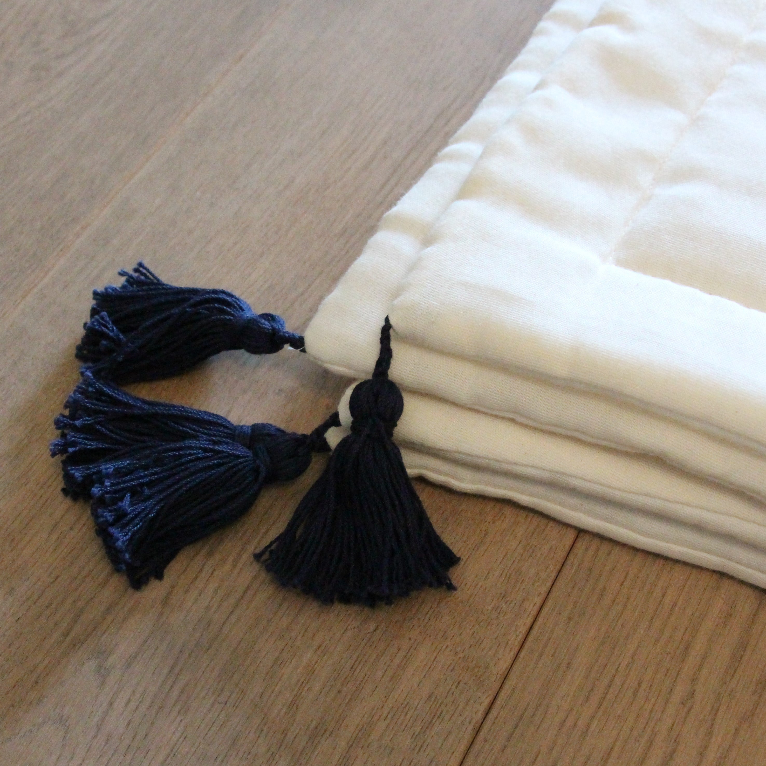 Couverture enfant en gaze de coton bicolore, BIHAN, made in France