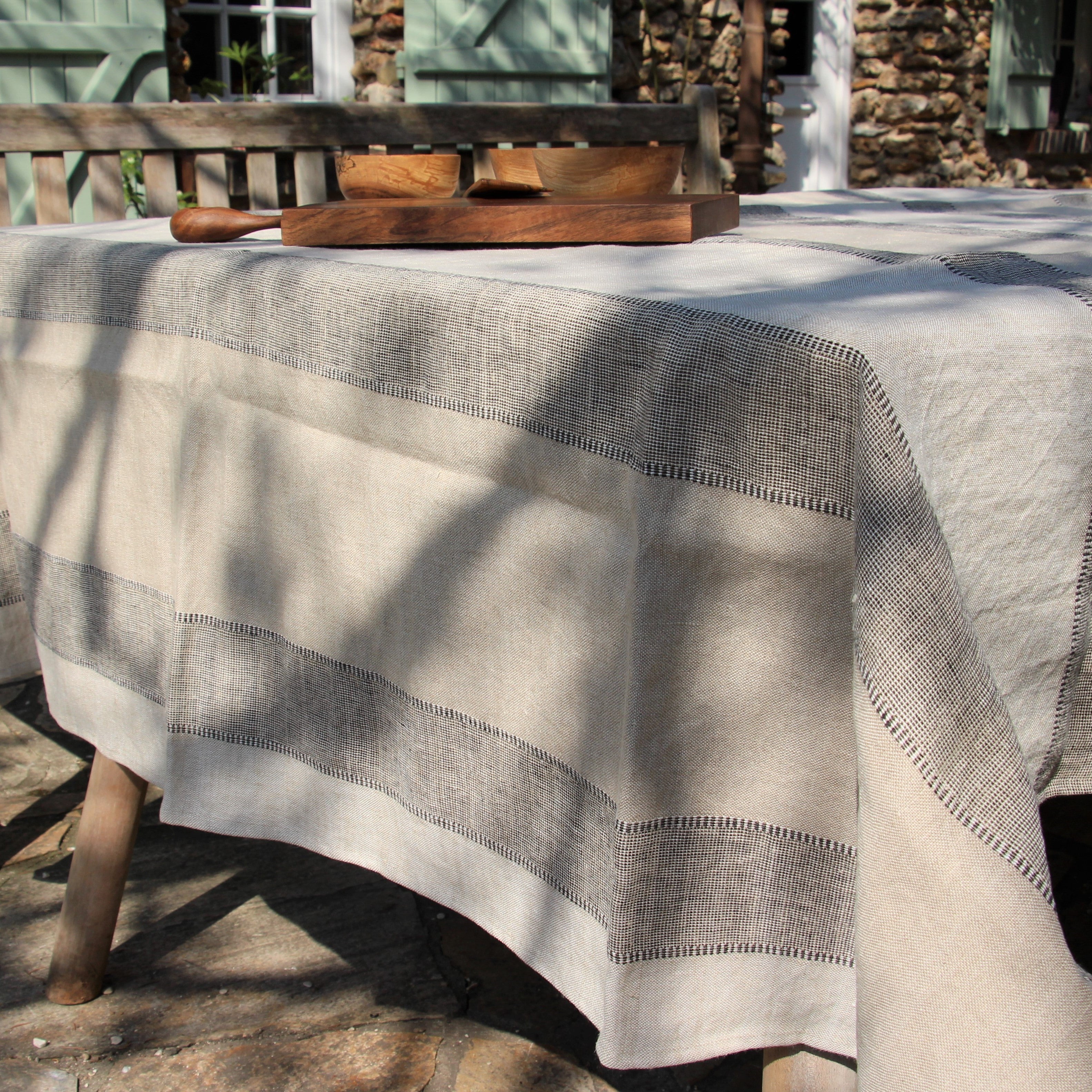 Nappe Rivoli CHARVET lin 100% français et écoresponsable.
