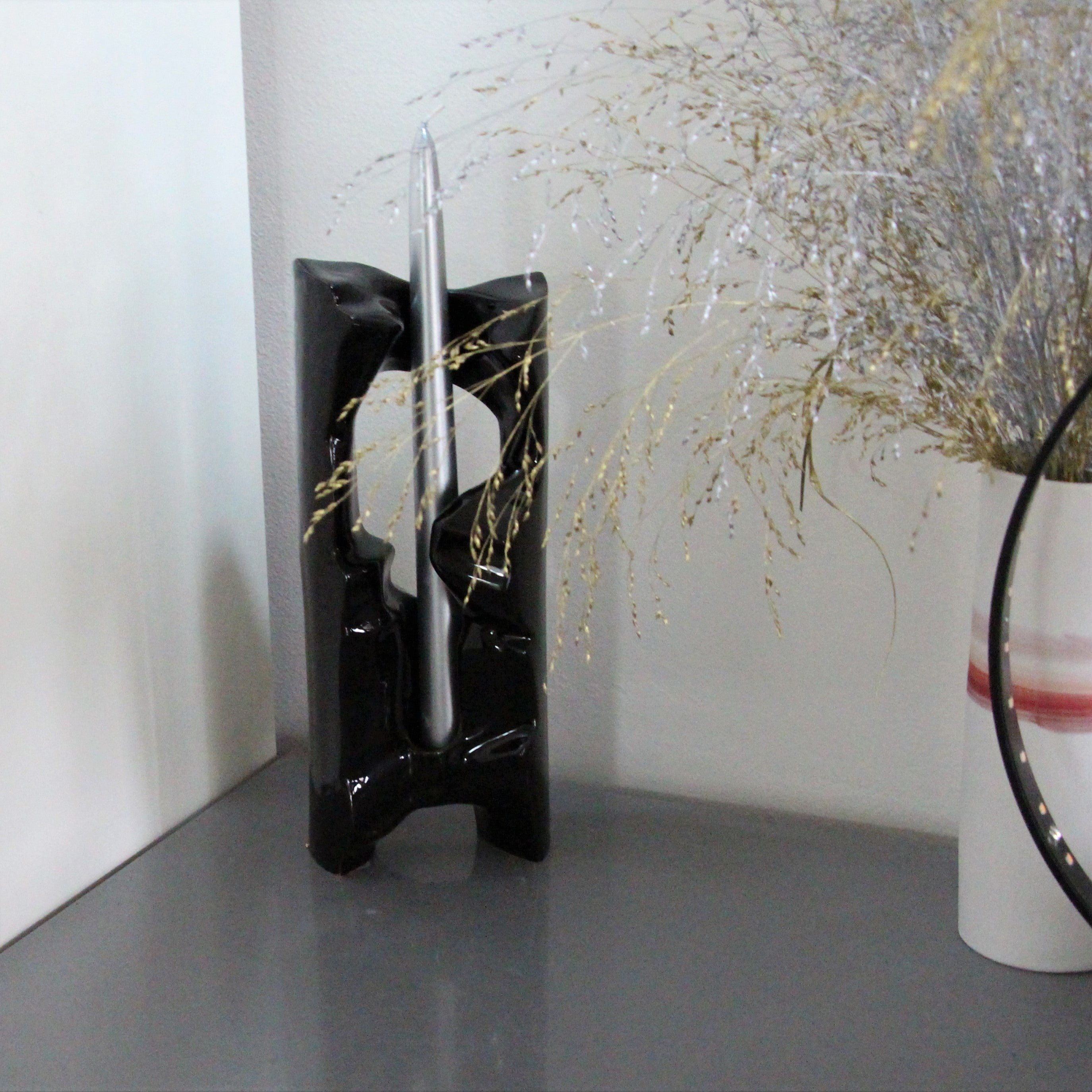 Canyon Candleholder Black