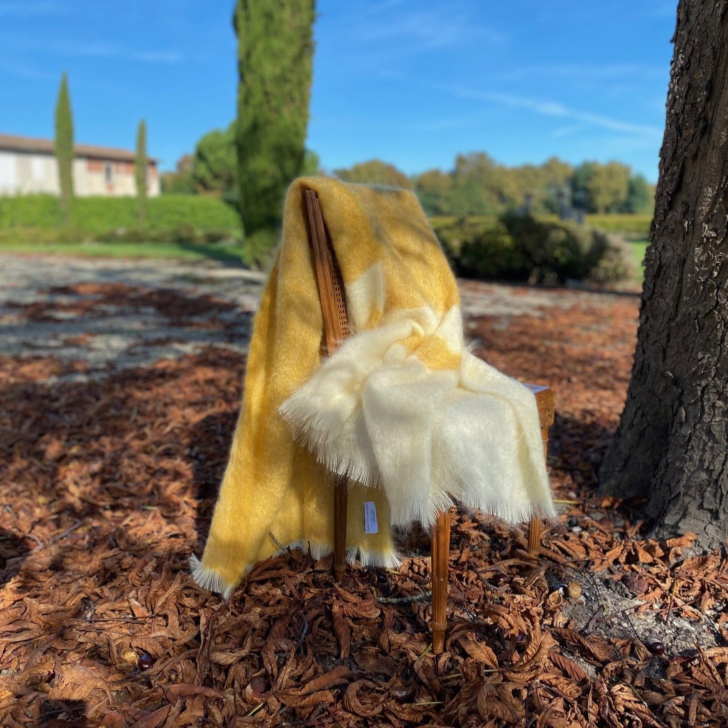 Plaid mohair gismonda, MAISON PECHAVY, made in France et écoresponsable