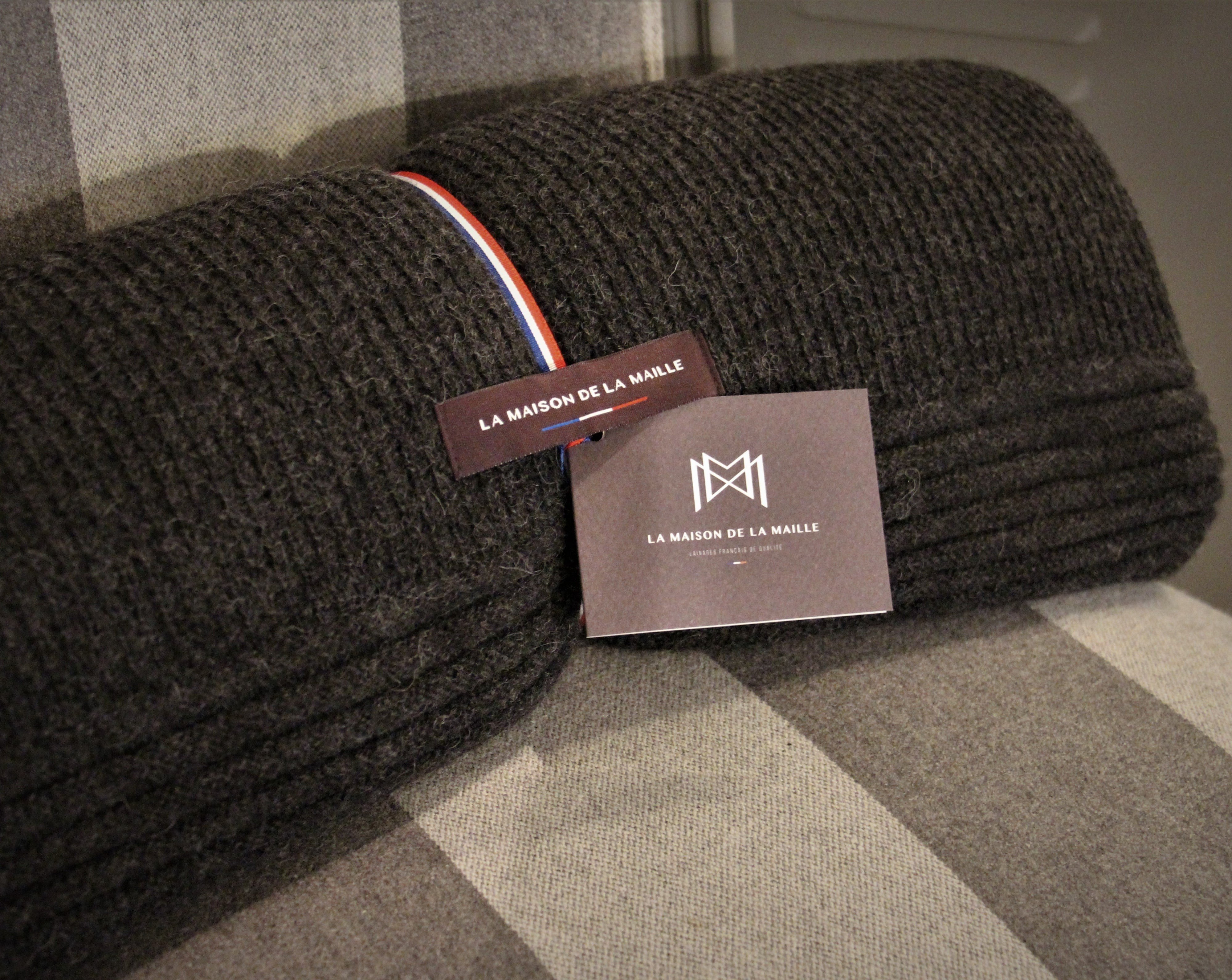 Plaid Baby Alpaga MAISON DE LA MAILLE 100% français et écoresponsable.