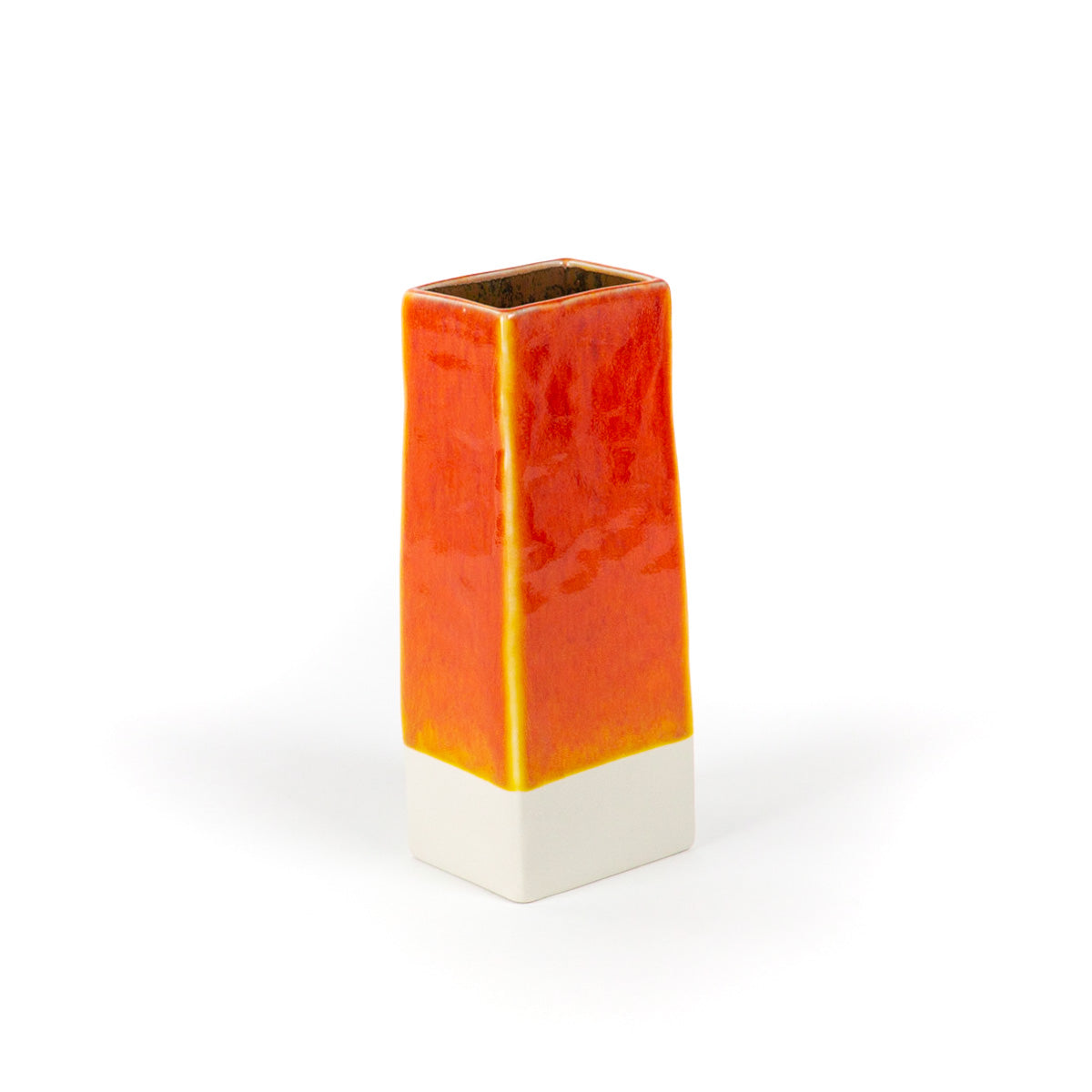vase Karo S orange JARS CERAMISTES, 100% français et écoresponsables HISTOIRES FRANCAISES