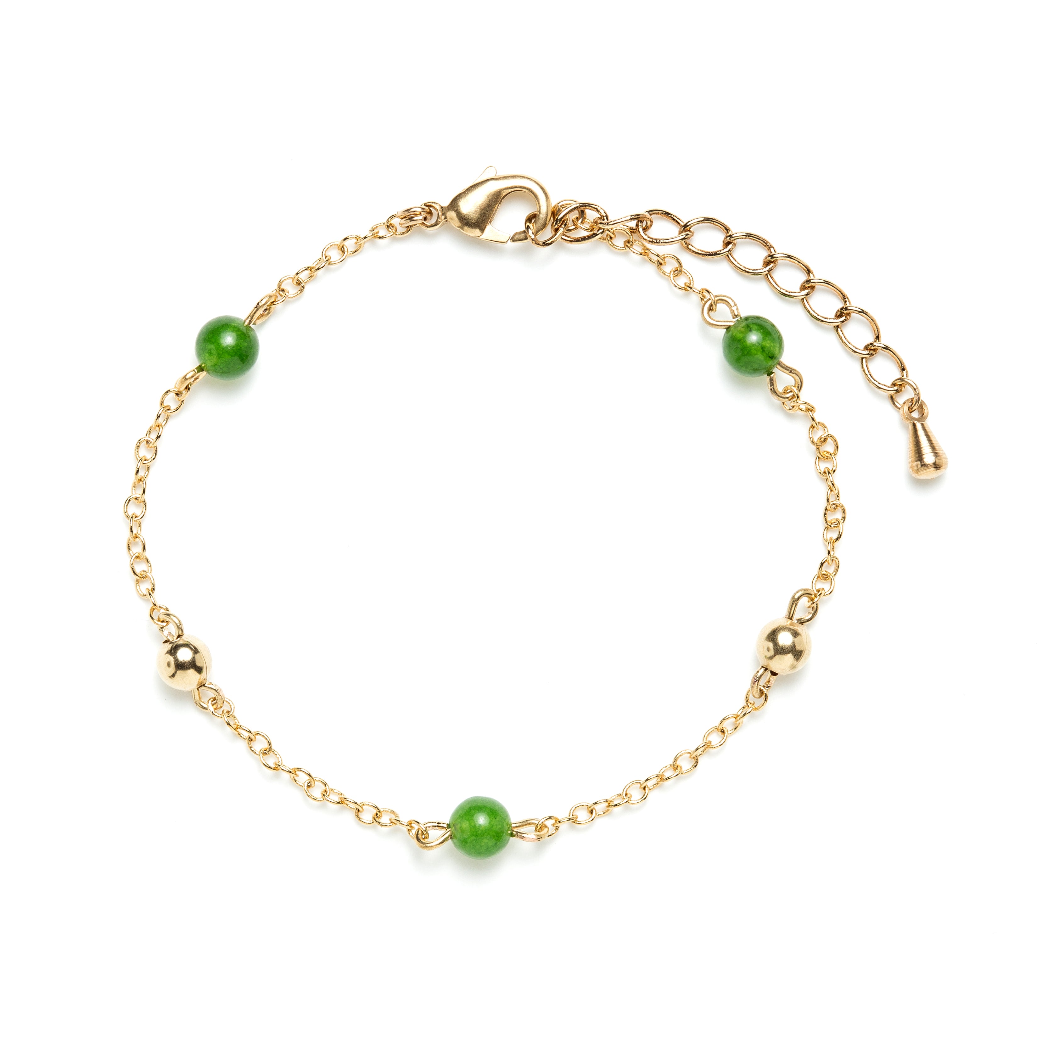 Bracelet Massilia jade, JOUR DE MISTRAL, made in France et écoresponsable