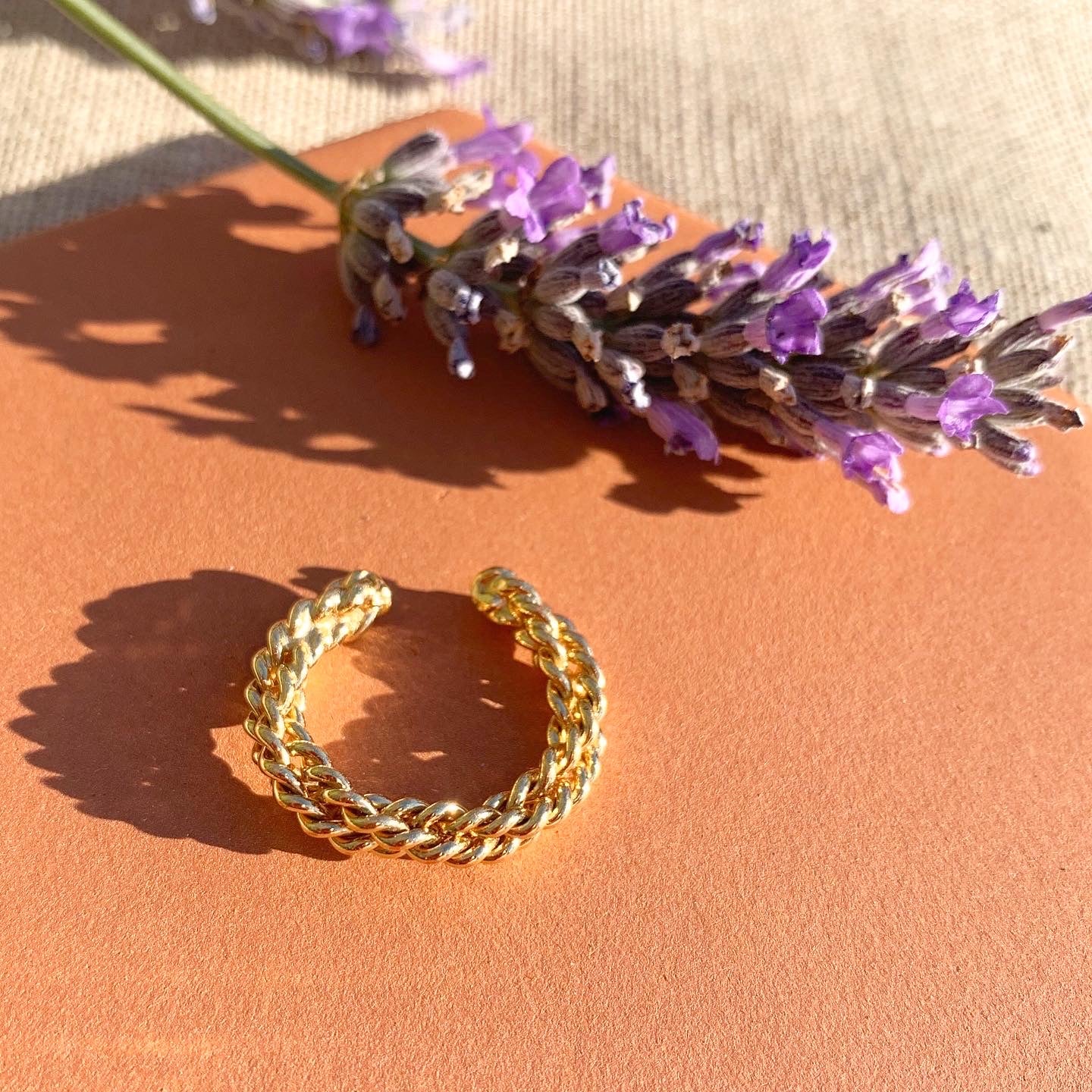 Bague Tresse JOUR DE MISTRAL, made in France et écoresponsable