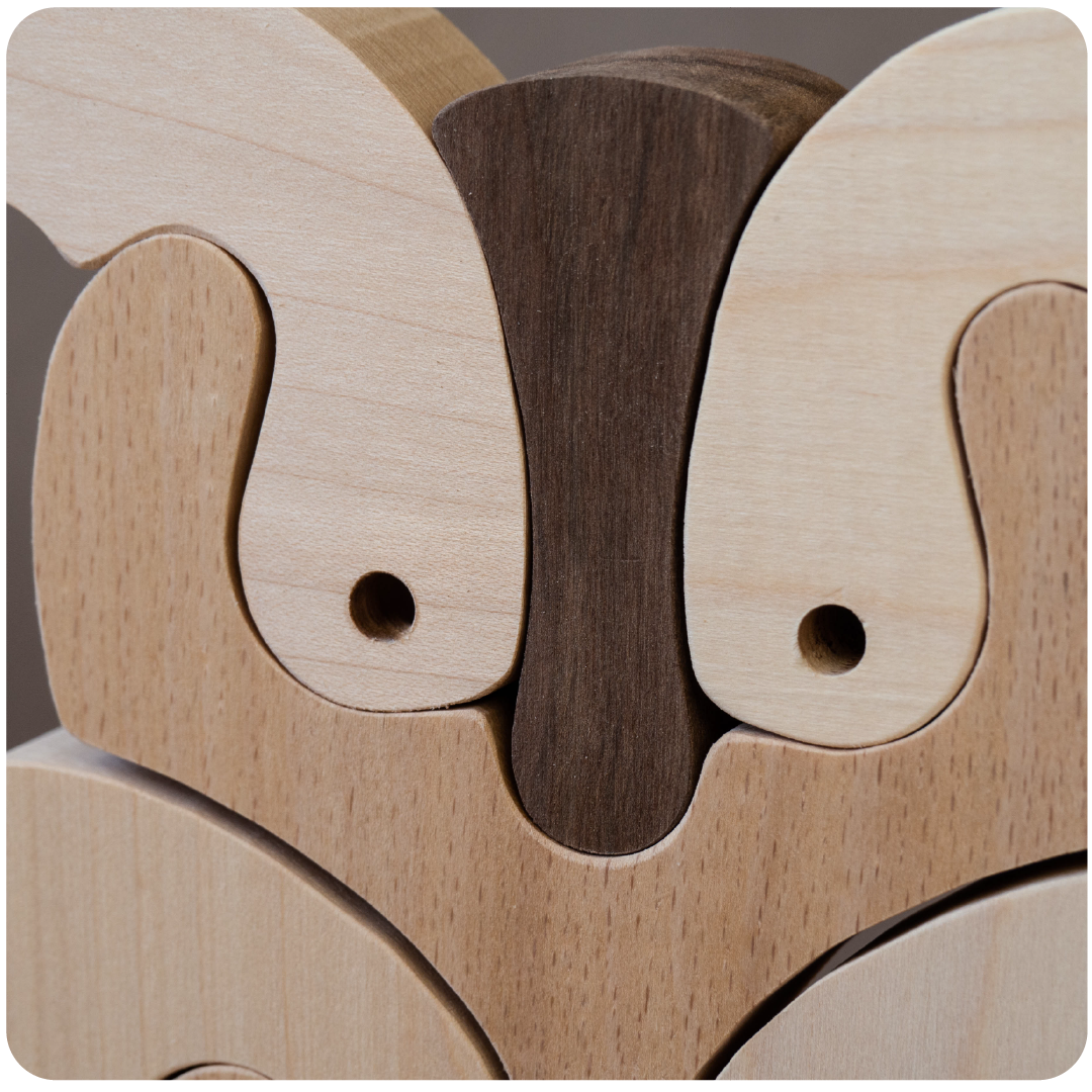 Puzzle Louis le Hibou, RATAPON, made in France et écoresponsable