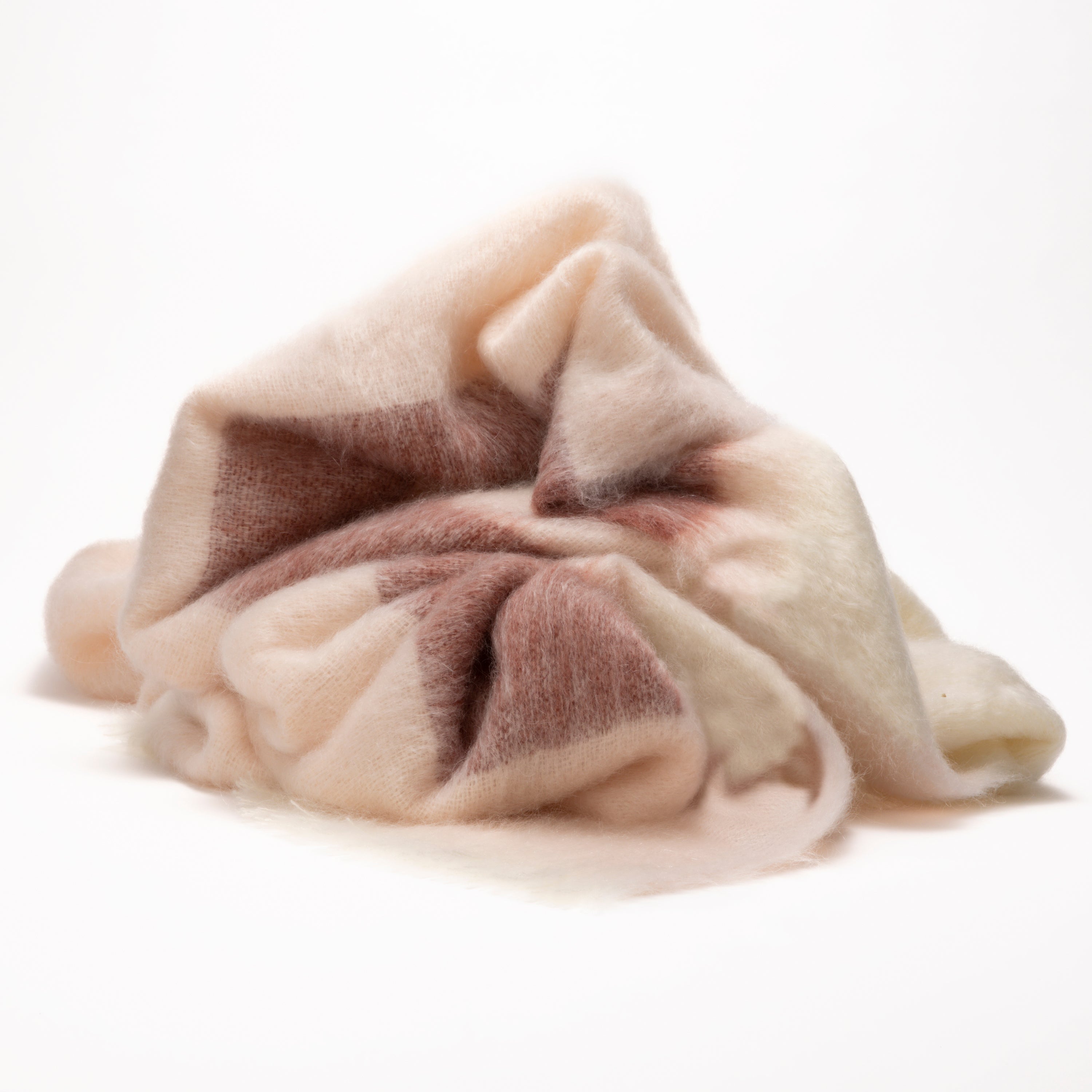 Plaid mohair bicolore, MAISON PECHAVY, made in France
