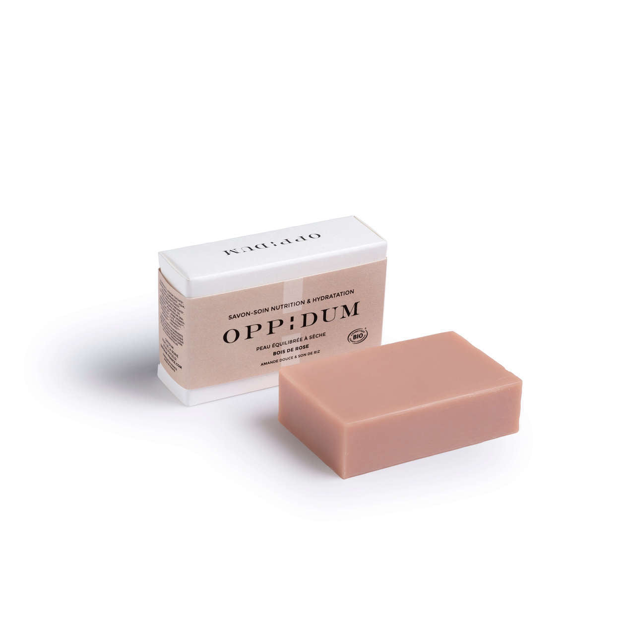 Savon-soin Bois de Rose OPPIDUM bio 100% français et écoresponsable.