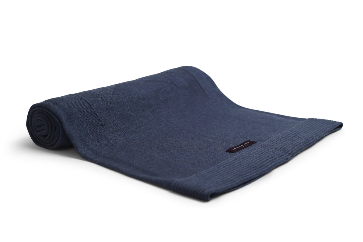 Plaid Merinos extra fin LA MAISON DE LA MAILLE 100% français et écoresponsable.