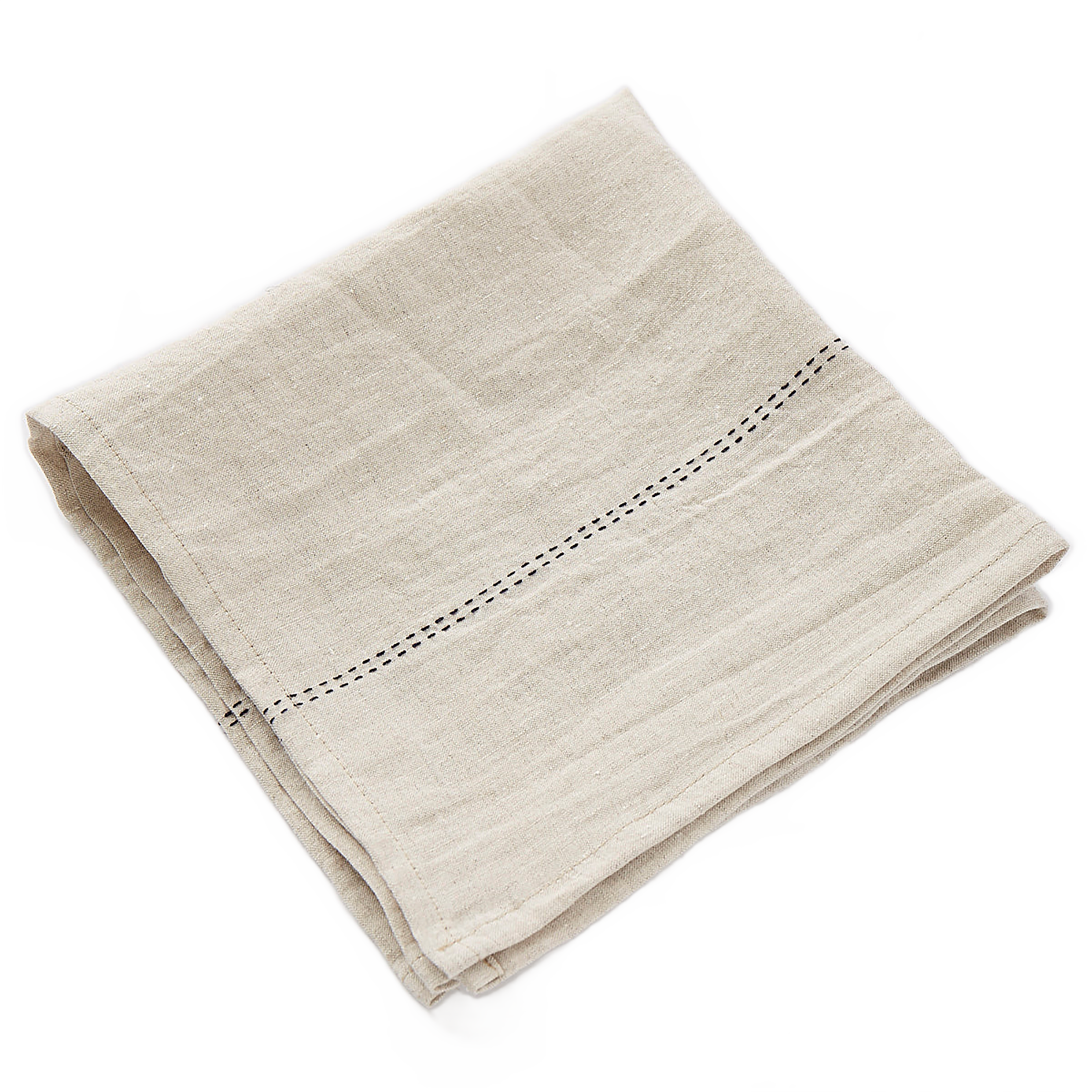 Serviette Rythmo CHARVET lin 100% français et écoresponsable.