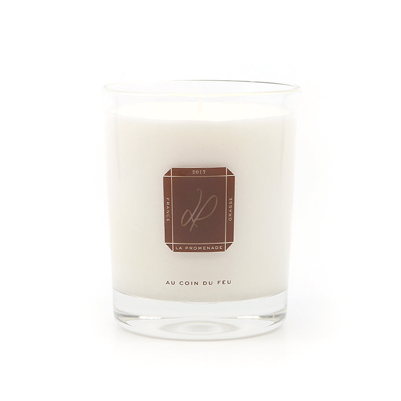 Bougie parfumée La promenade "Au coin du feu" 100% français et écoresponsable.
