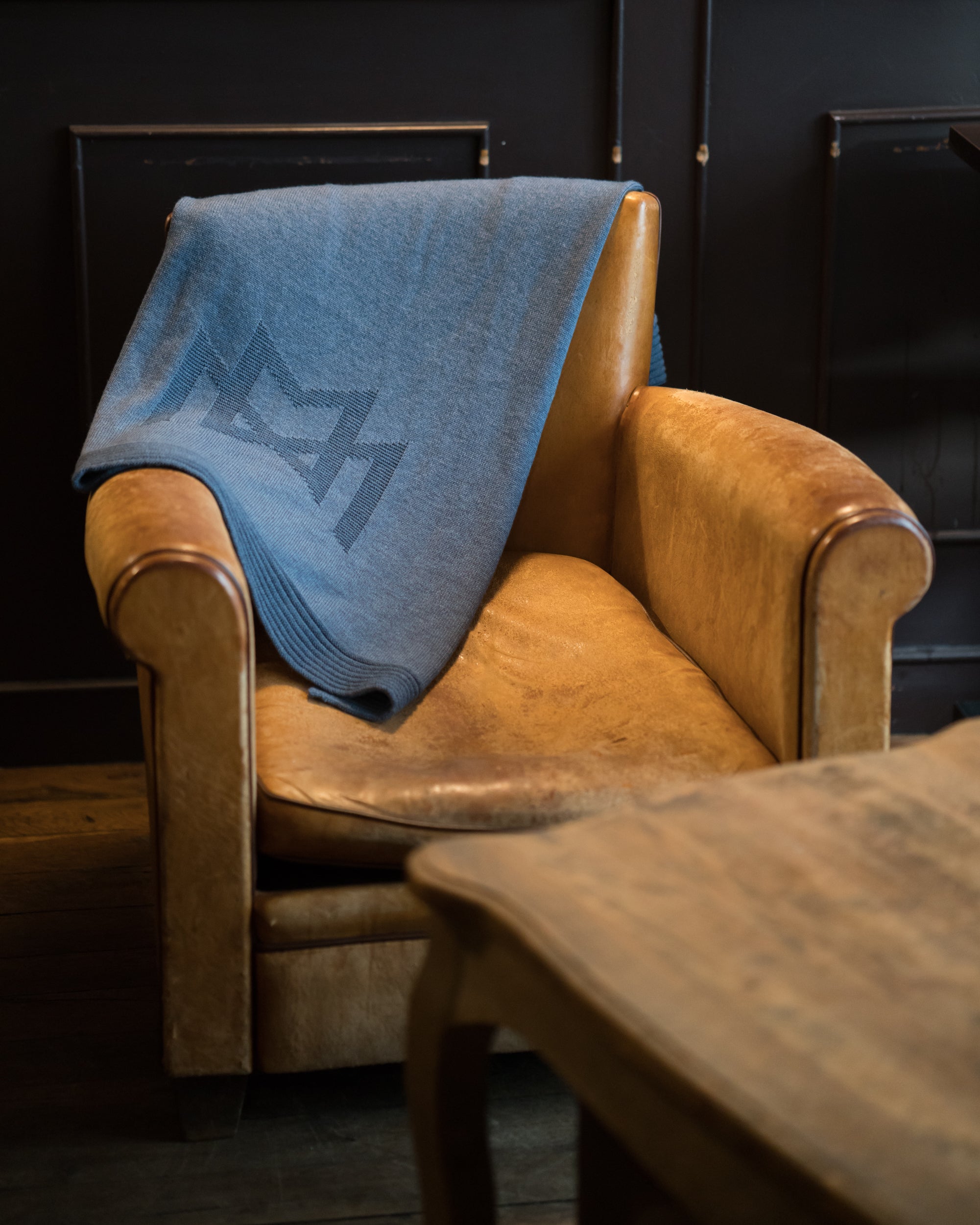 PLAID MERINOS EXTRA FIN MAISON DE LA MAILLE 100% français et écoresponsable.