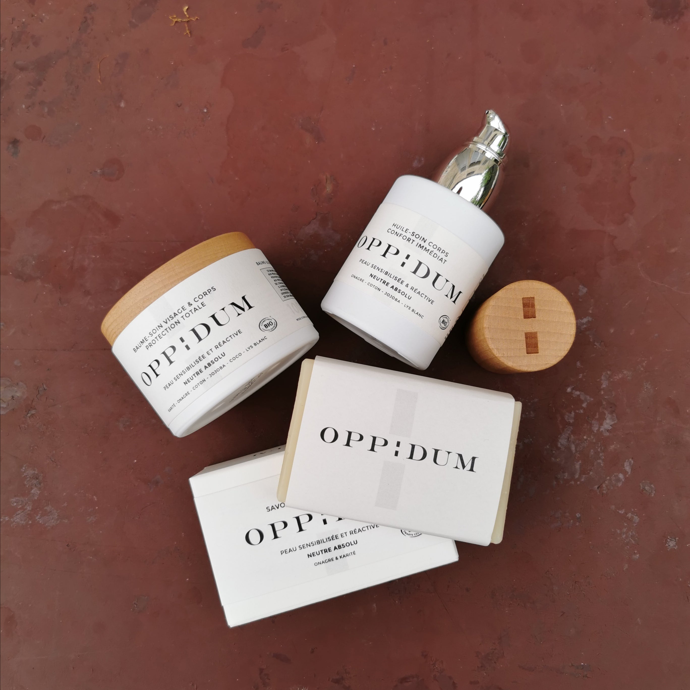 Gamme Soin Neutre Absolu OPPIDUM Bio 100% français et écoresponsable.