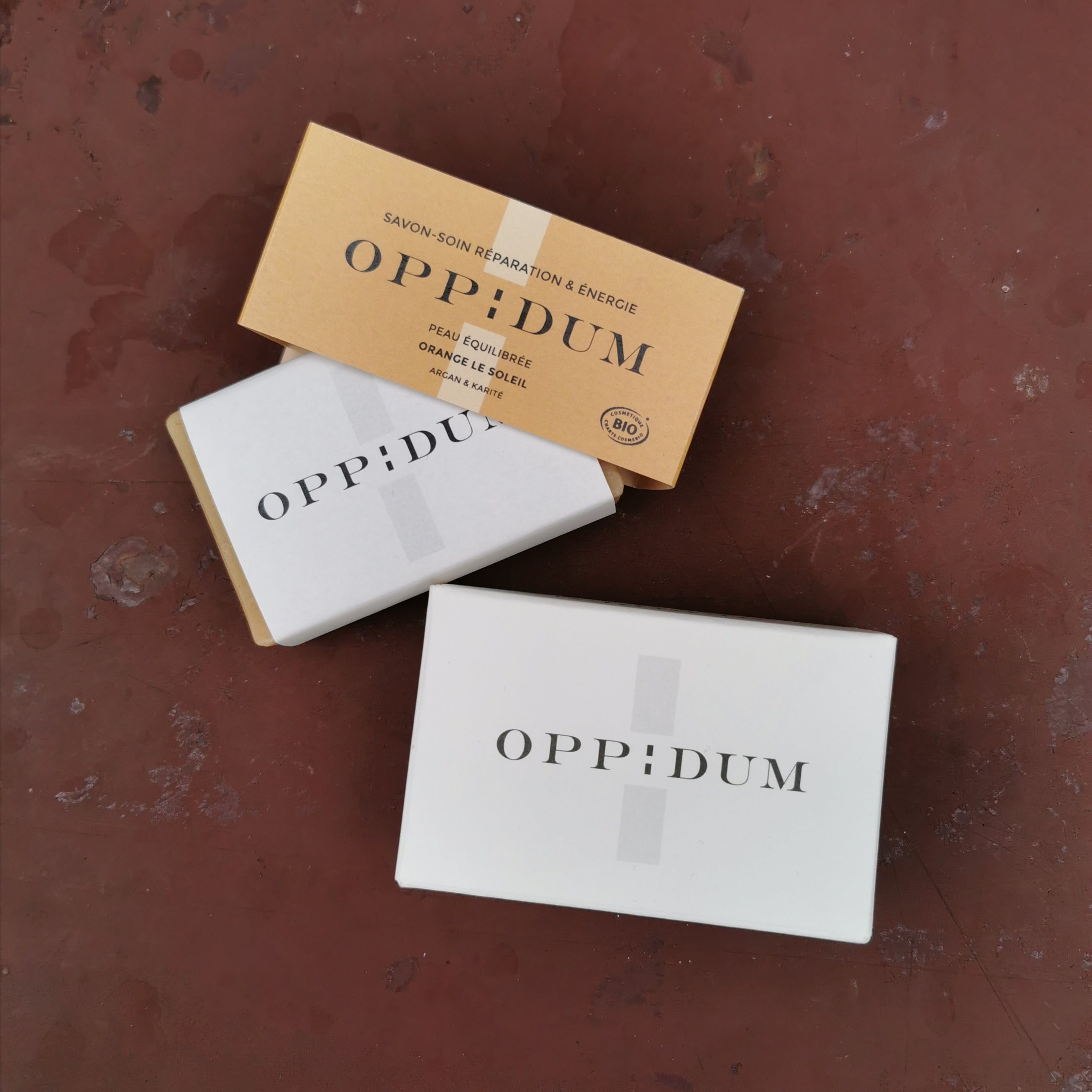 Savon soin Orange Le Soleil OPPIDUM bio 100% français et écoresponsable.