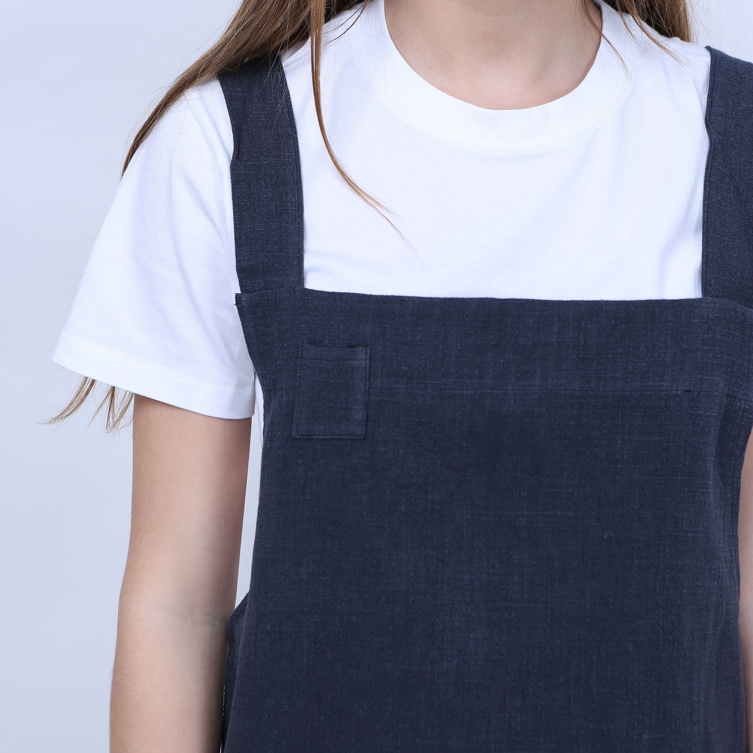 tablier japonais adulte en lin Pol et rosa made in france ecoresponsable