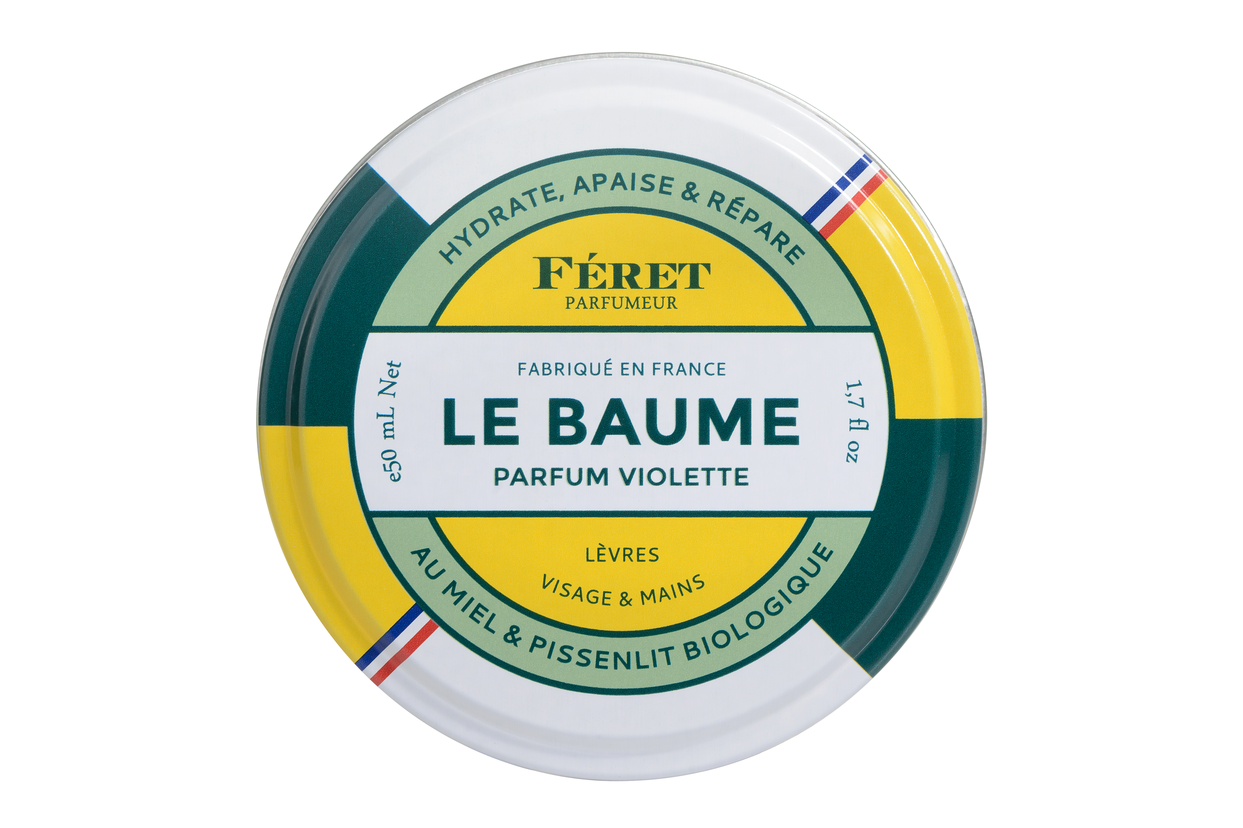 Le baume parfum violette FERET Parfumeur soin cosmétique bio 100% français et écoresponsable.