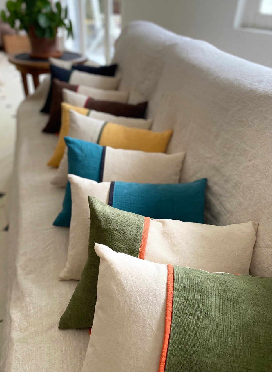 Coussins galons JOCELIN ET MARLAINE, made in France et écoresponsable