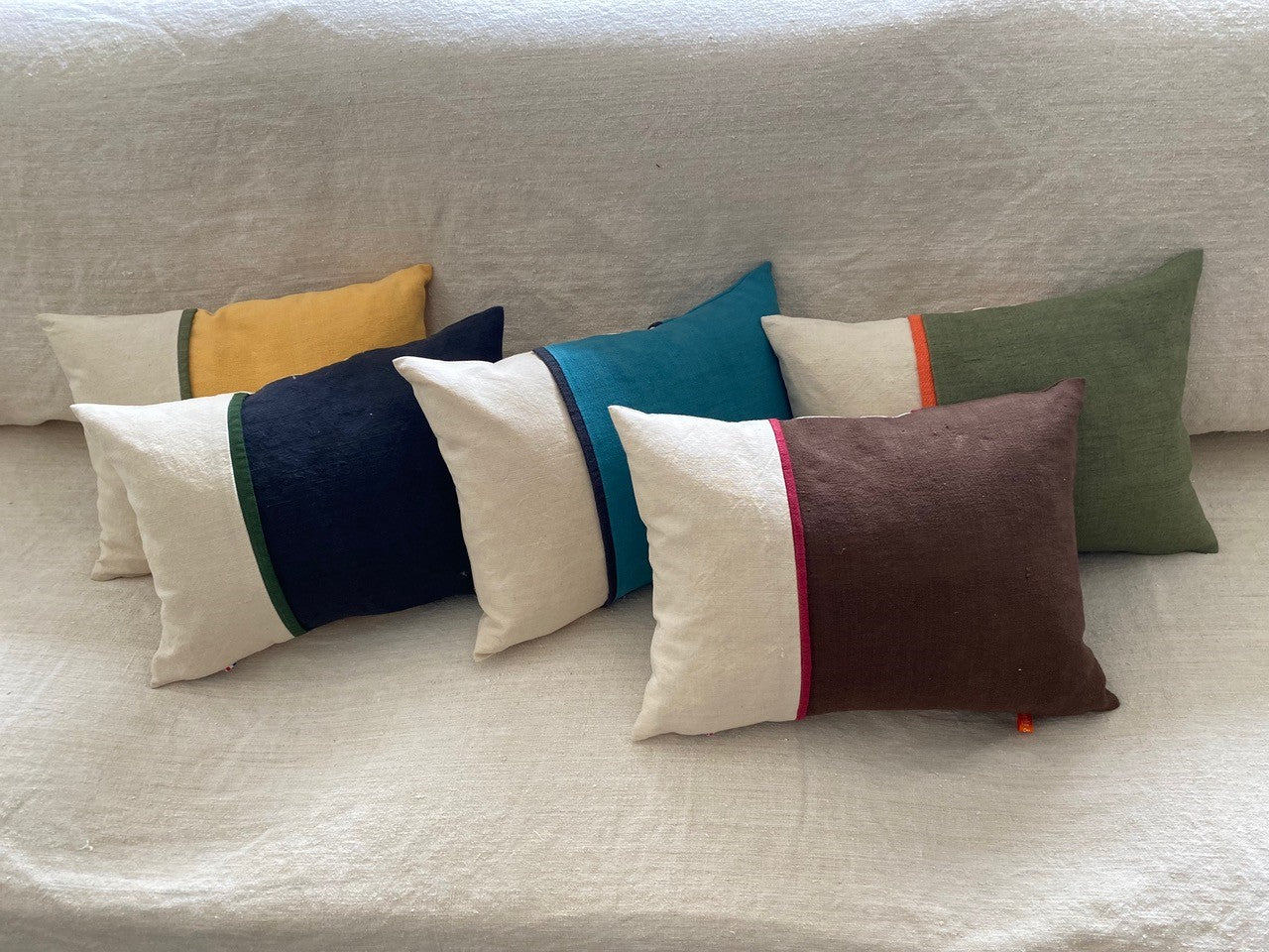 Coussins galons JOCELIN ET MARLAINE, made in France et écoresponsable