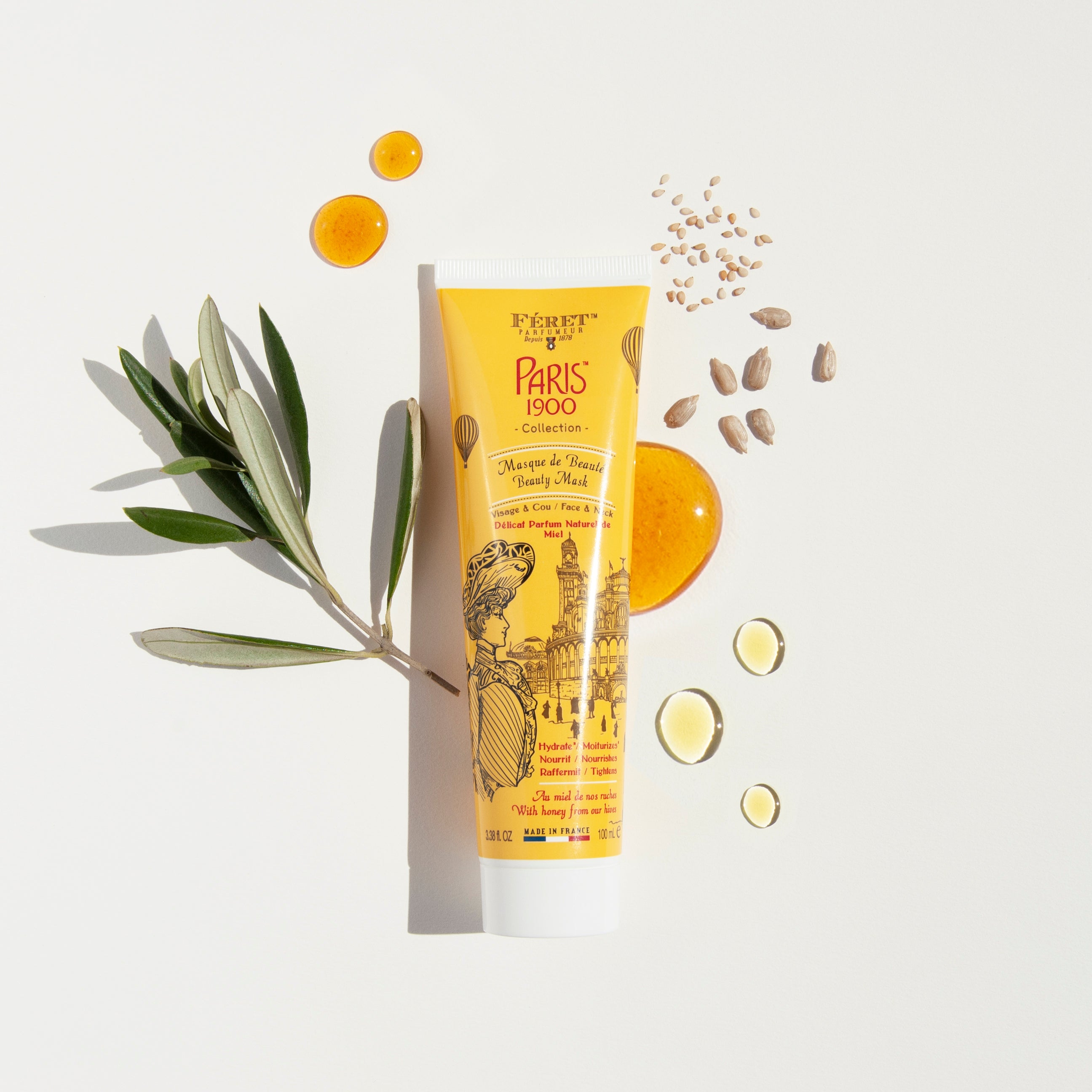 Masque beauté FERET Parfumeur soin cosmétique bio 100% français et écoresponsable.