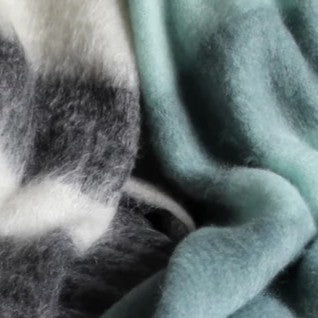 Plaid en mohair made in France