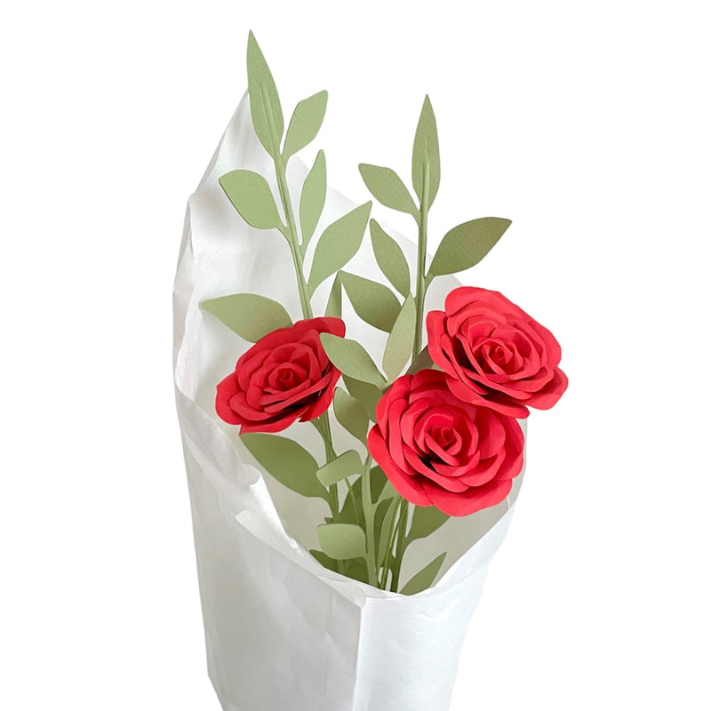 Bouquet Roses en papier, MELINA VASSEREAU, made in France