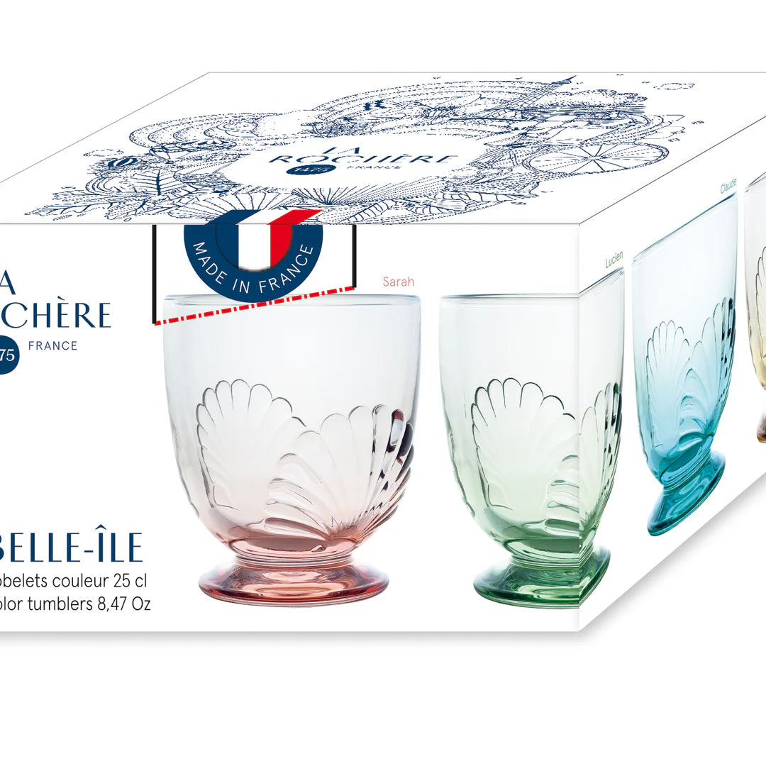 Set de 4 gobelets Belle-Ile LA ROCHERE, made in France  
