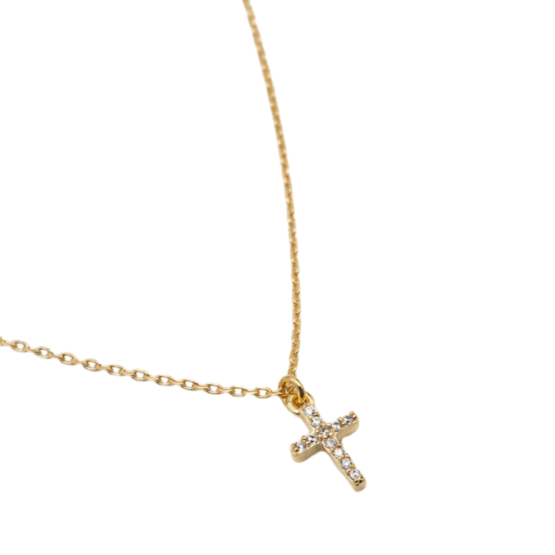 Collier Lily charms croix, NILAI, made in France