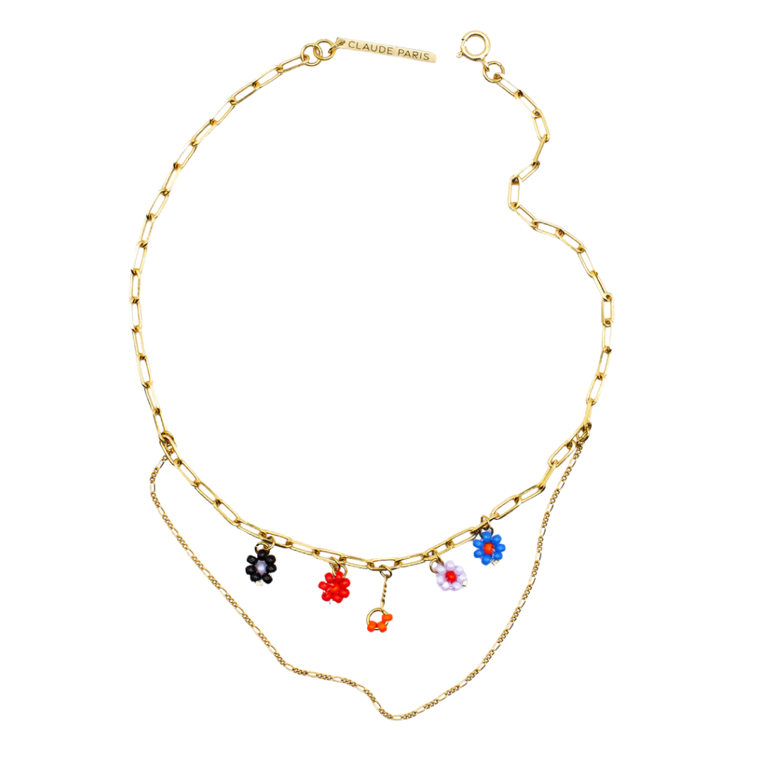 Collier multichaines, CLAUDE PARIS, made in France