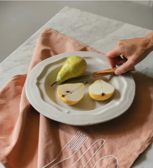 Plat Rond M Réfectoire sablé brillant