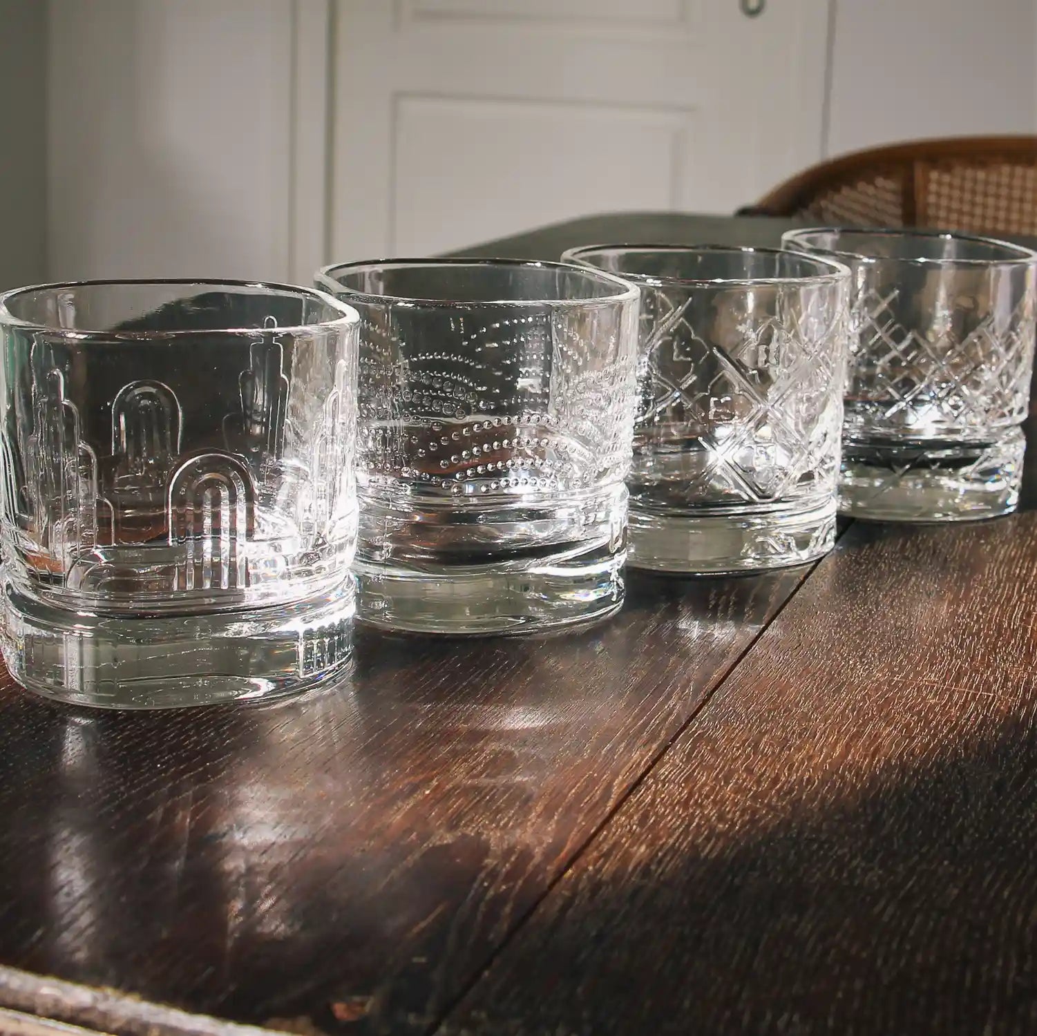 Set of 4 large whisky glasses DANDY