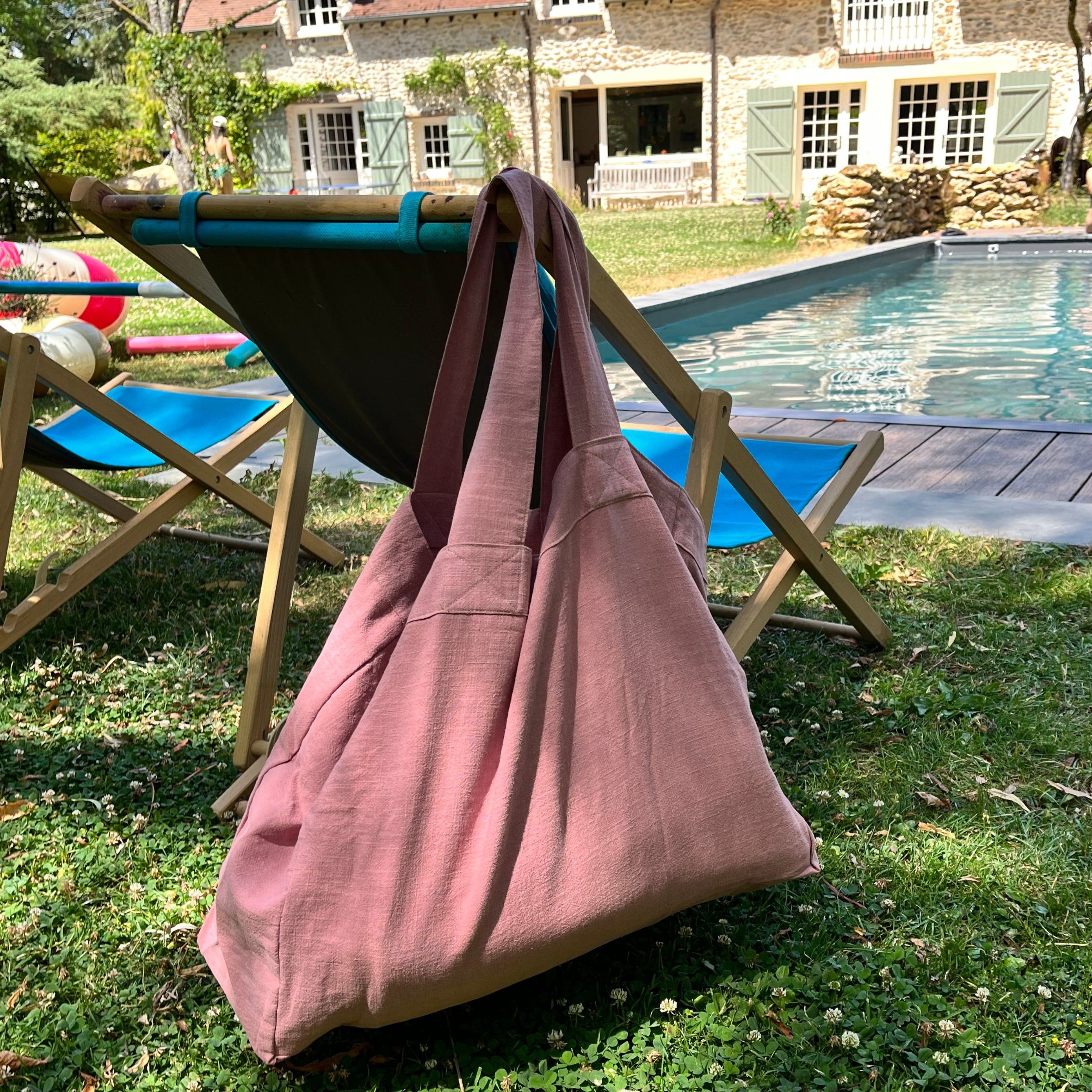Grand Cabas Bois de Rose