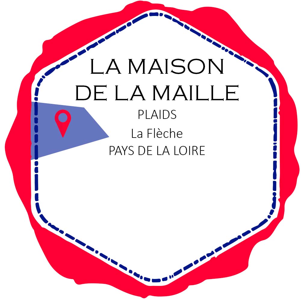 LA MAISON DE LA MAILLE plaid en laine recyclée et cachemire recyclé made in France