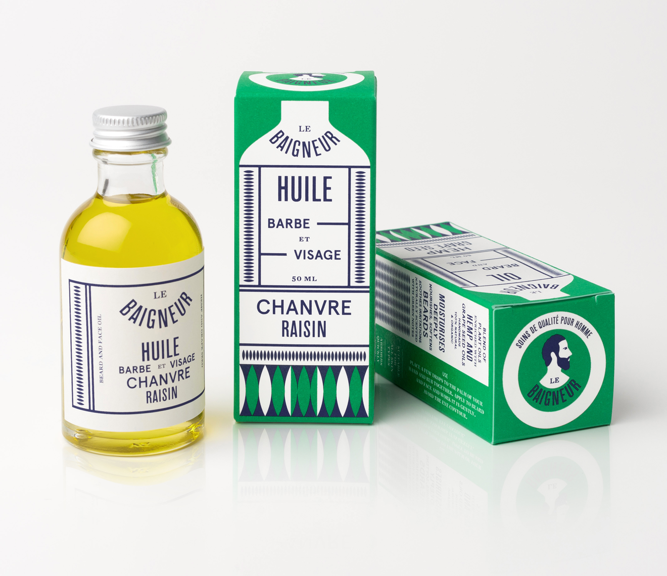 Huile barbe et visage, LE BAIGNEUR, made in France