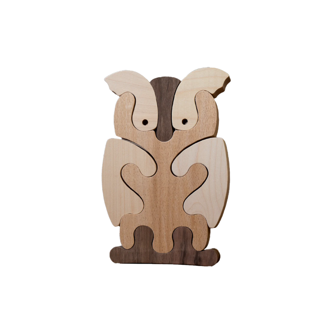 Puzzle Louis le Hibou, RATAPON, made in France et écoresponsable