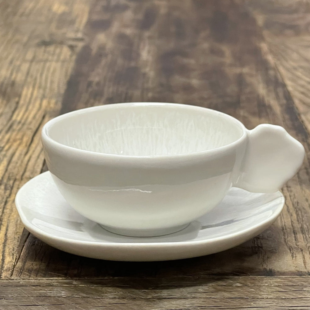 Cup and saucer S Plume JARS CERAMISTES made in France