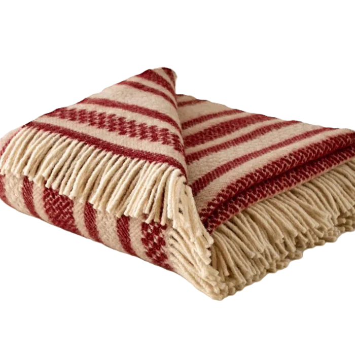 Striped Pyrenean Wool Throw