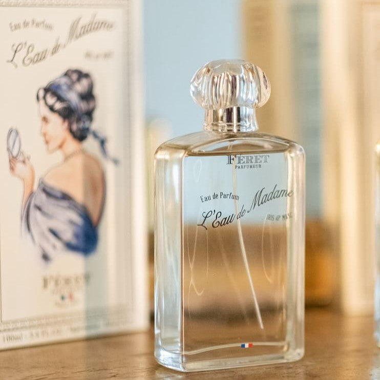 Eau de Parfum L'eau de Madame FERET Parfumeur, cosmétique bio 100% français et écoresponsable.