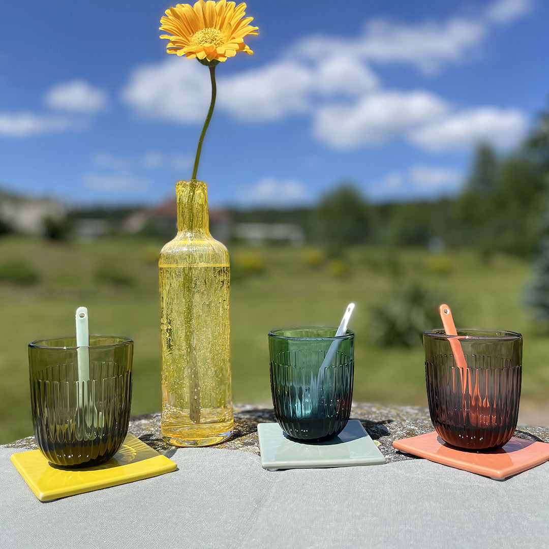 Colored Ouessant 6 glasses set