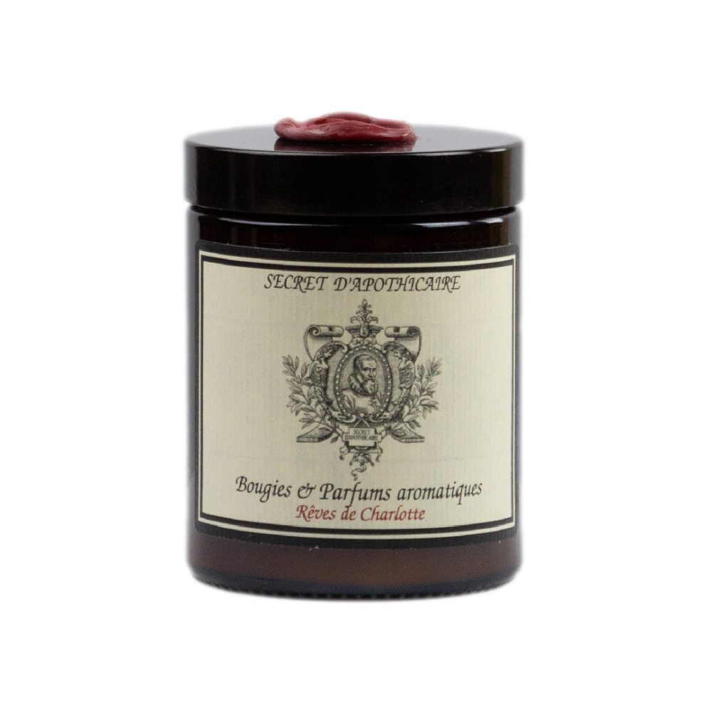 Bougie parfumée Pommadier Rêve de Charlotte, SECRET D'APOTHICAIRE, made in France et écoresponsable