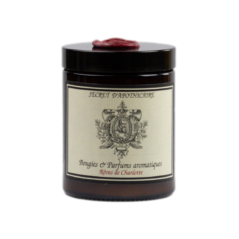 Bougie parfumée Pommadier Rêve de Charlotte, SECRET D'APOTHICAIRE, made in France et écoresponsable