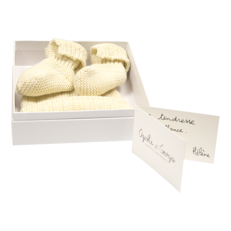 Coffret cadeau Roméo en pure laine vierge mérinos, AGATHE ET GEORGES, made in France et écoresponsable