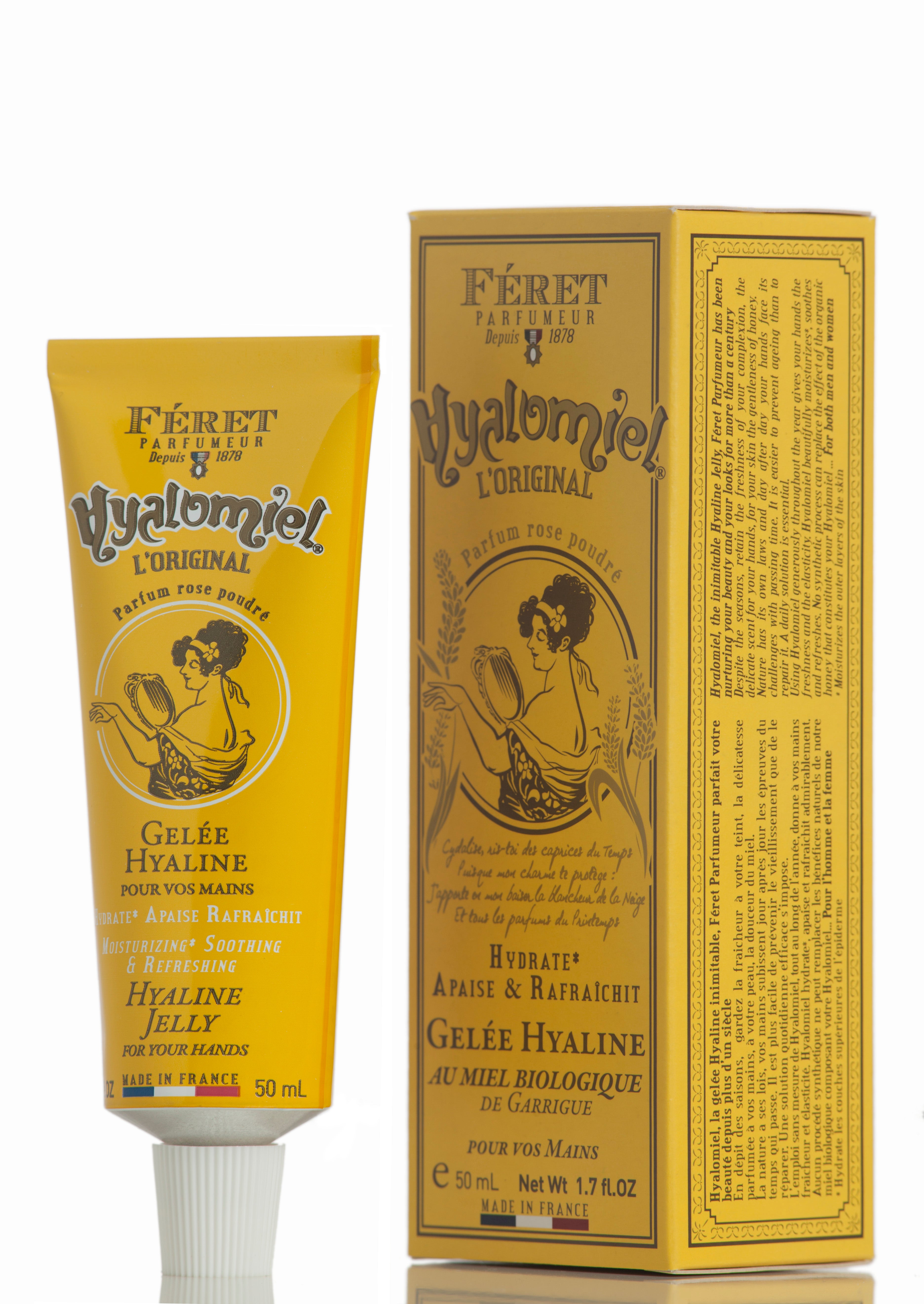 gel Hyalomiel FERET Parfumeur soin cosmétique bio 100% français et écoresponsable.