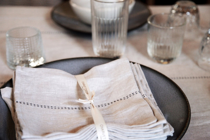 serviette rythmo charvet 100% français et écoresponsable.