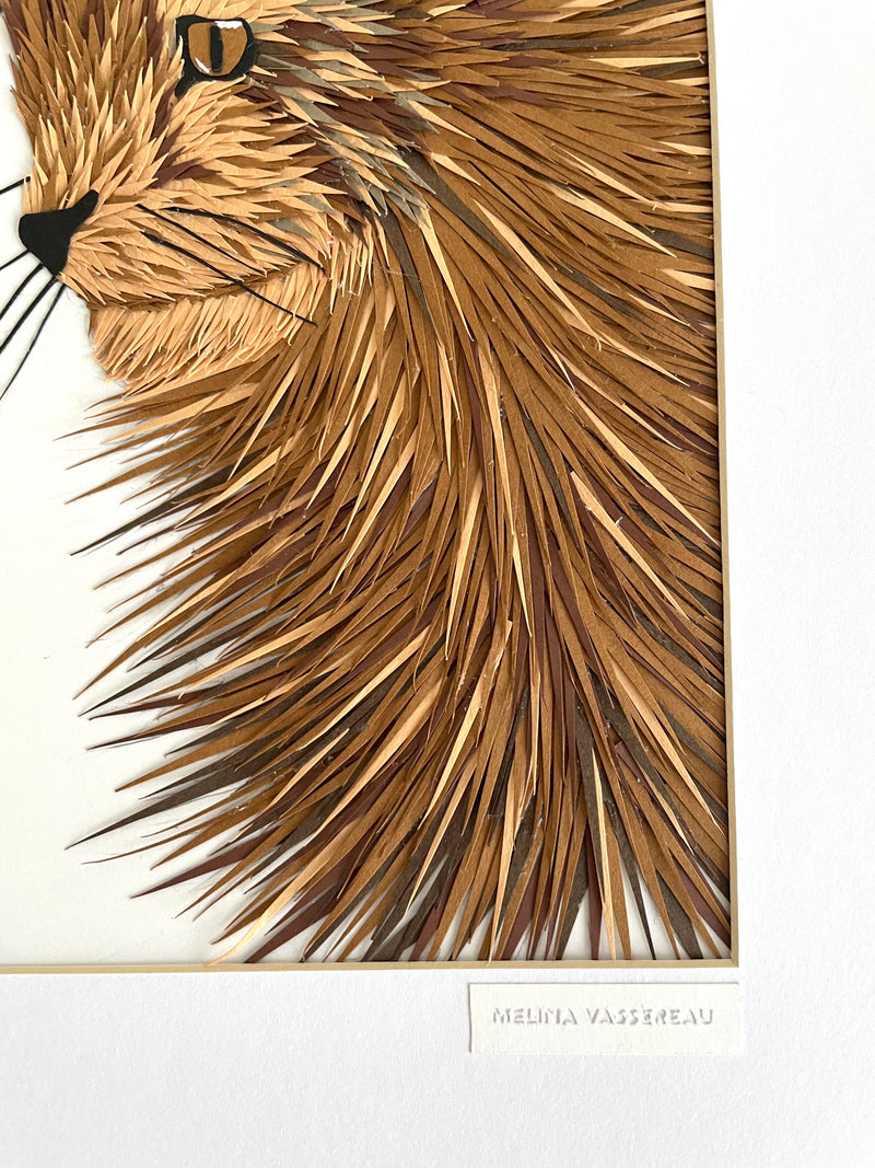 Cadre Portrait de Chat Mélina VASSEREAU, 100% français et écoresponsable HISTOIRES FRANCAISES